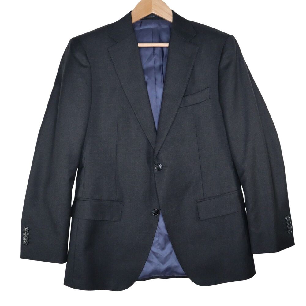 Suitsupply Napoli Blazer Jacket Men's 38 Vitale Barberis Canonico Pure Wool Gray